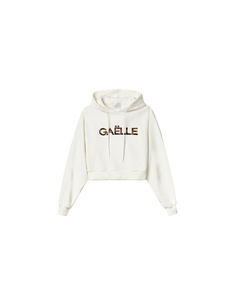 GAELLE Felpa Capp. Cropped Logo Ricam. Donna | JEK PIT