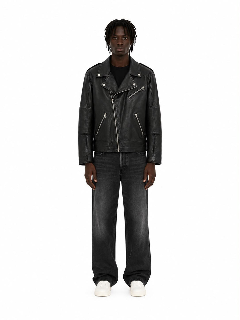Chiodo In Pelle Basic Uomo - JEK PIT