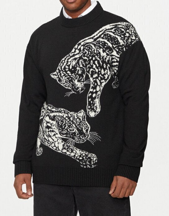 JUST CAVALLI  Maglione Giro Jacq Tiger F12 Uomo |  JEK PIT