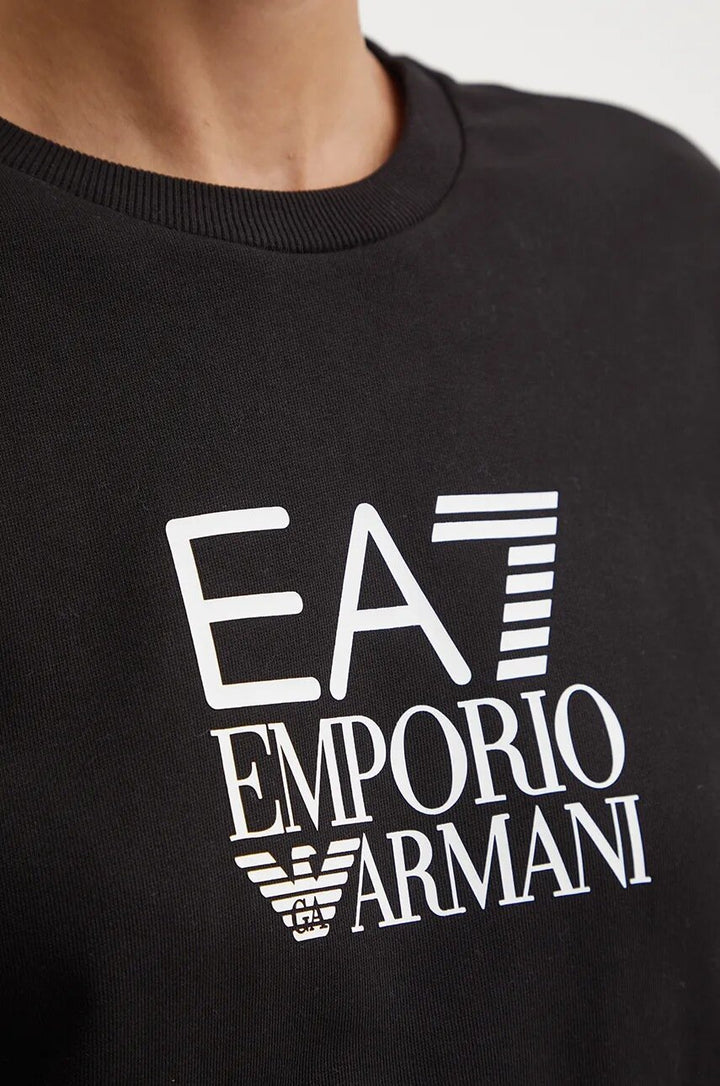 EMPORIO ARMANI EA7  Felpa Giro Logo Centrale Gr Donna |  JEK PIT