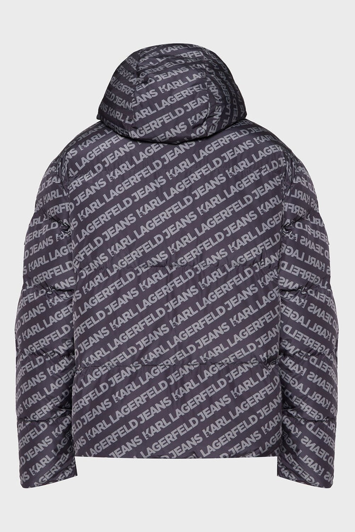 KARL LAGERFELD  Bomber Puffer Aop Allover Logo Uomo |  JEK PIT
