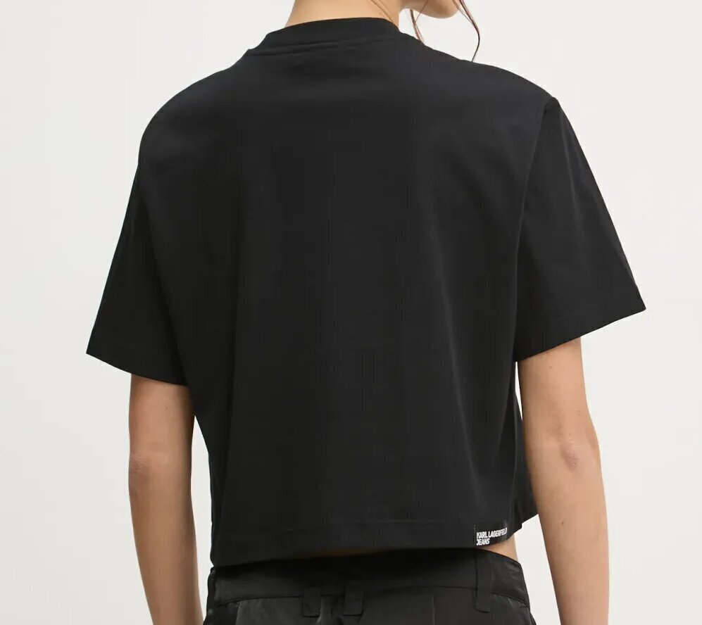 KARL LAGERFELD  t-Shirt Regular Cropped Logo Tee Donna |  JEK PIT