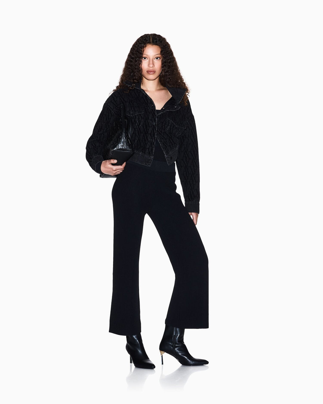 ARMANI EXCHANGE  Giubbino In Jeans Logo Allover Grande Donna |  JEK PIT