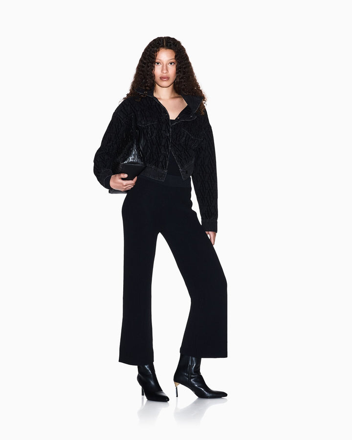 ARMANI EXCHANGE  Giubbino In Jeans Logo Allover Grande Donna |  JEK PIT