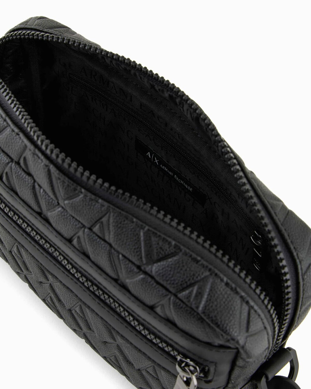 ARMANI EXCHANGE  Pochette Pelle 2 Zip Logo Allover Uomo |  JEK PIT