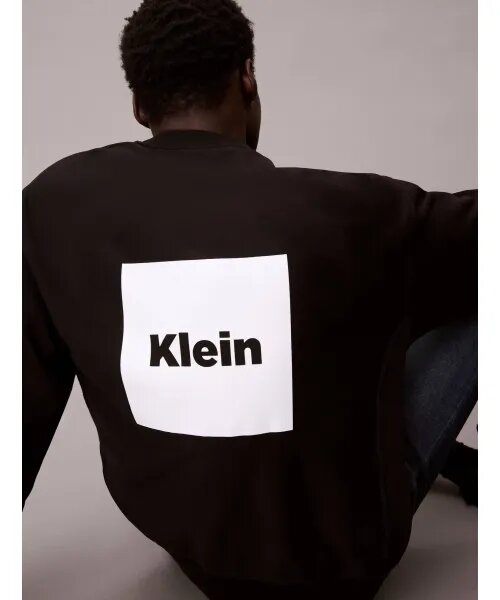 CALVIN KLEIN  Felpa Giro Con Stampa Centrale Uomo |  JEK PIT