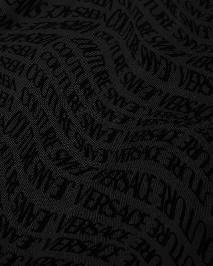 VERSACE JEANS  t-Shirt Logo Allover Floccata Uomo |  JEK PIT