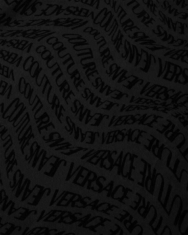 VERSACE JEANS  t-Shirt Logo Allover Floccata Uomo |  JEK PIT