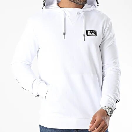 EMPORIO ARMANI EA7  Felpa Cappuccio Patch Banda Uomo |  JEK PIT