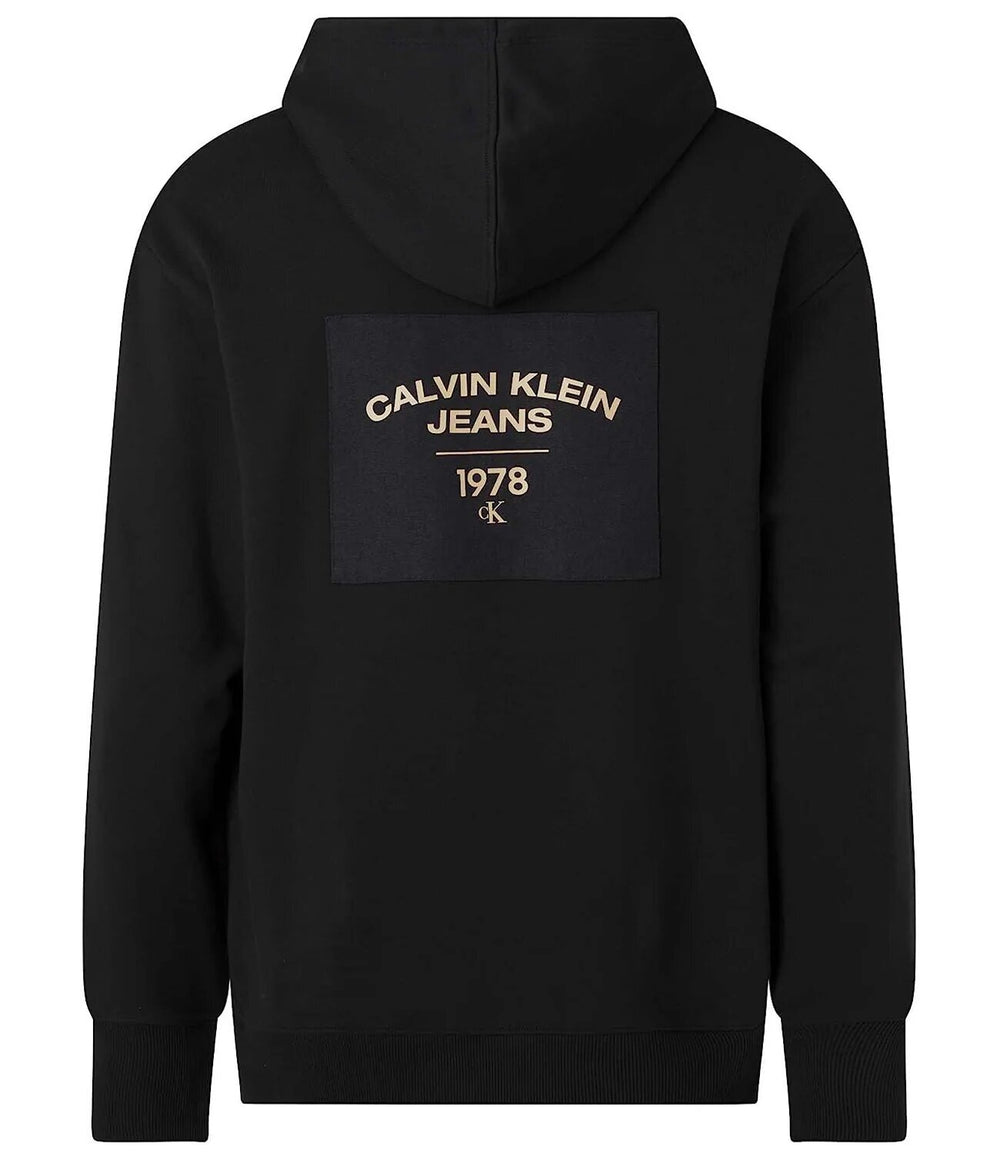 CALVIN KLEIN  Felpa Logo Fronte Retro Cappuccio Uomo |  JEK PIT
