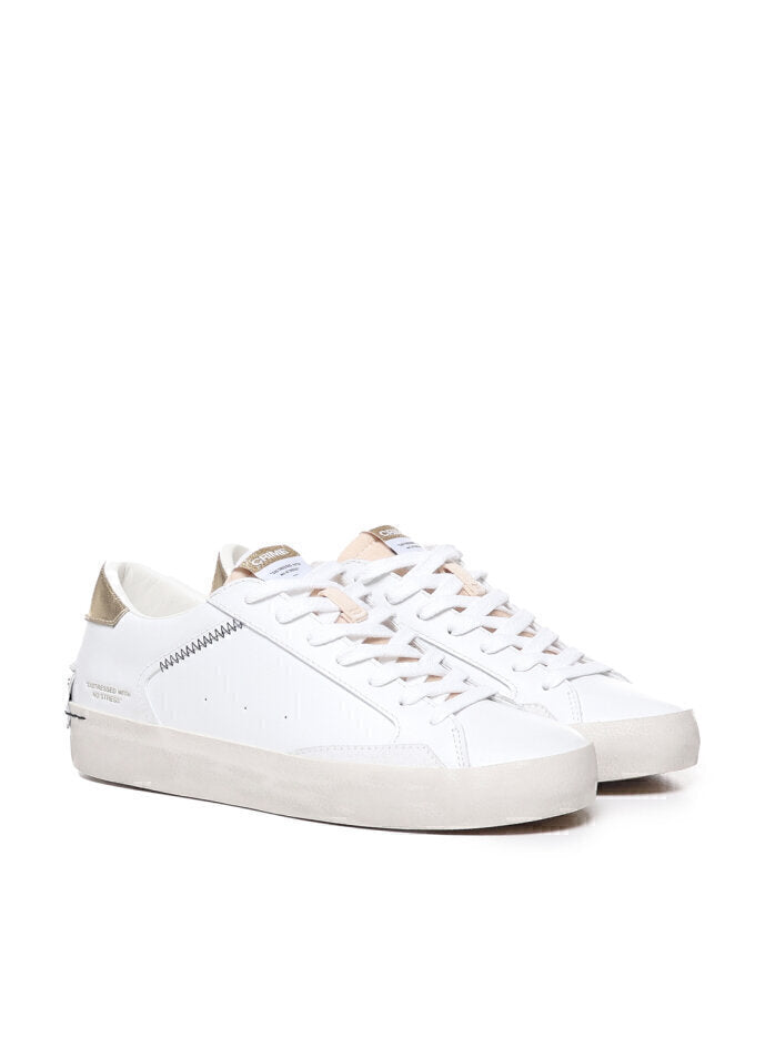 CRIME LONDON  Sneakers Bassa Distressed Gold Donna |  JEK PIT
