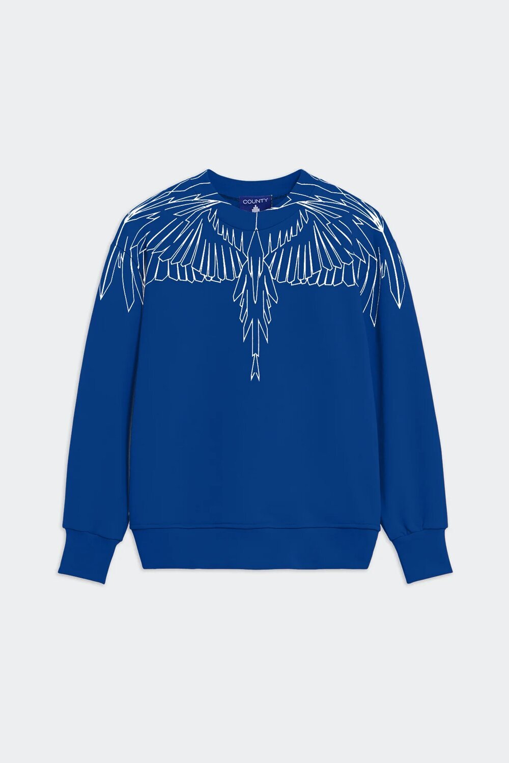 COUNTY OF MILAN - BURLON  Felpa Giro Aquila Geometrica Uomo |  JEK PIT