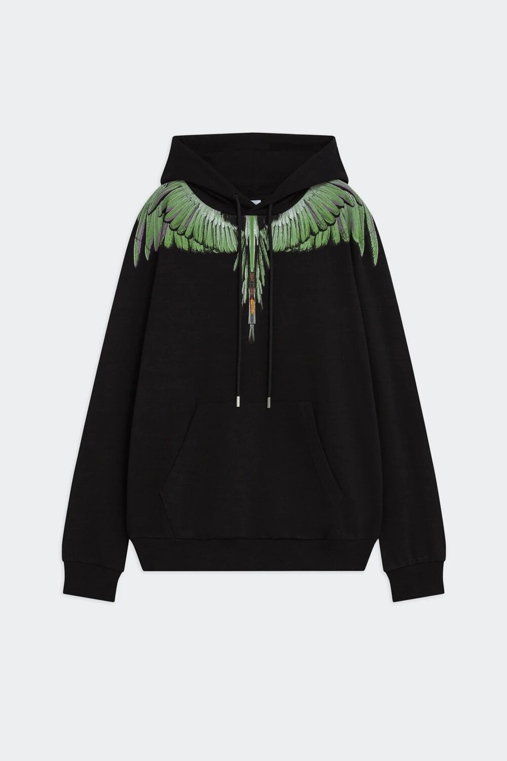 COUNTY OF MILAN - BURLON  Felpa Con Cappuccio Green Wings Uomo |  JEK PIT