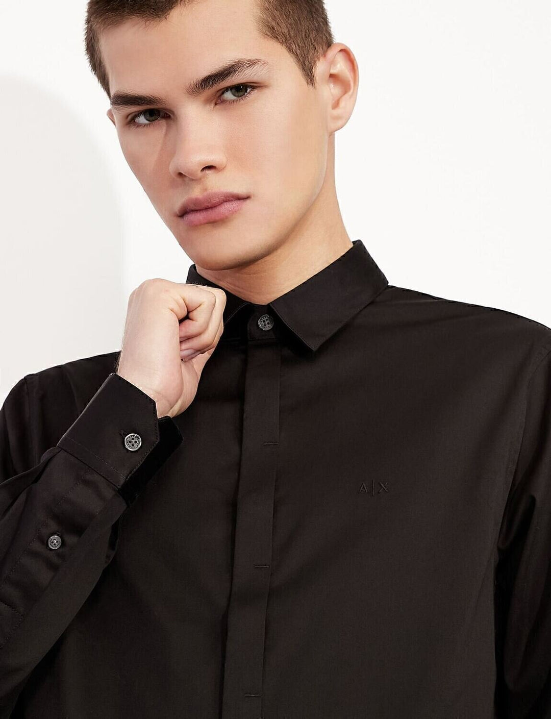 ARMANI EXCHANGE  Camicia Basic Logo Ricamato Uomo |  JEK PIT