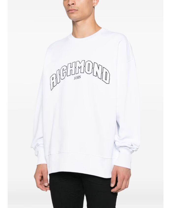 JOHN RICHMOND  Felpa Giro Con Ricamo Cornice Uomo |  JEK PIT