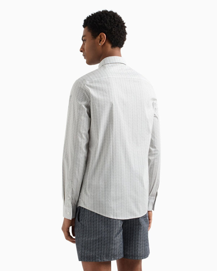 ARMANI EXCHANGE  Camicia Logo Circle Allover Uomo |  JEK PIT