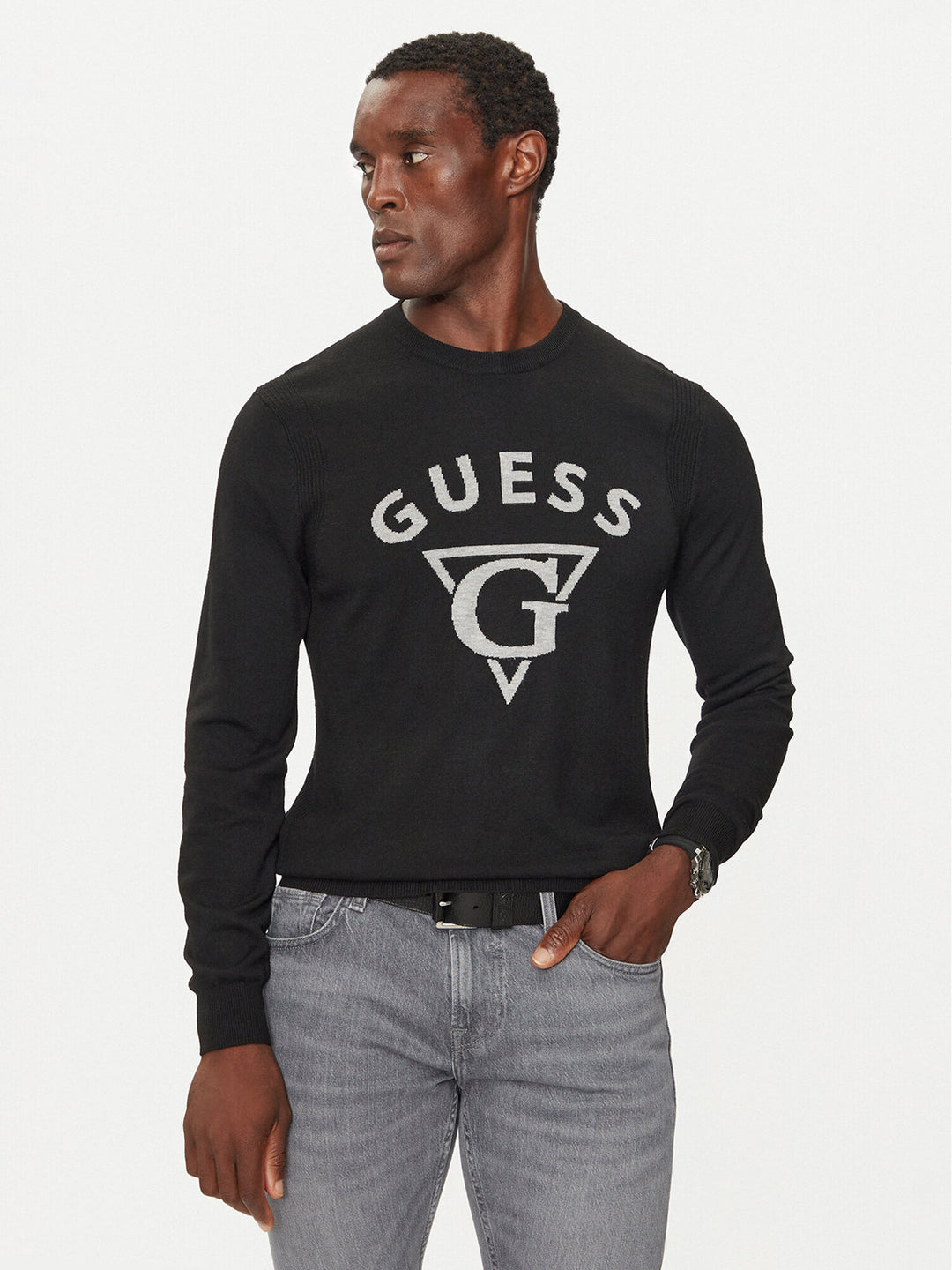 GUESS  Maglione Giro Logo Gr Uomo |  JEK PIT