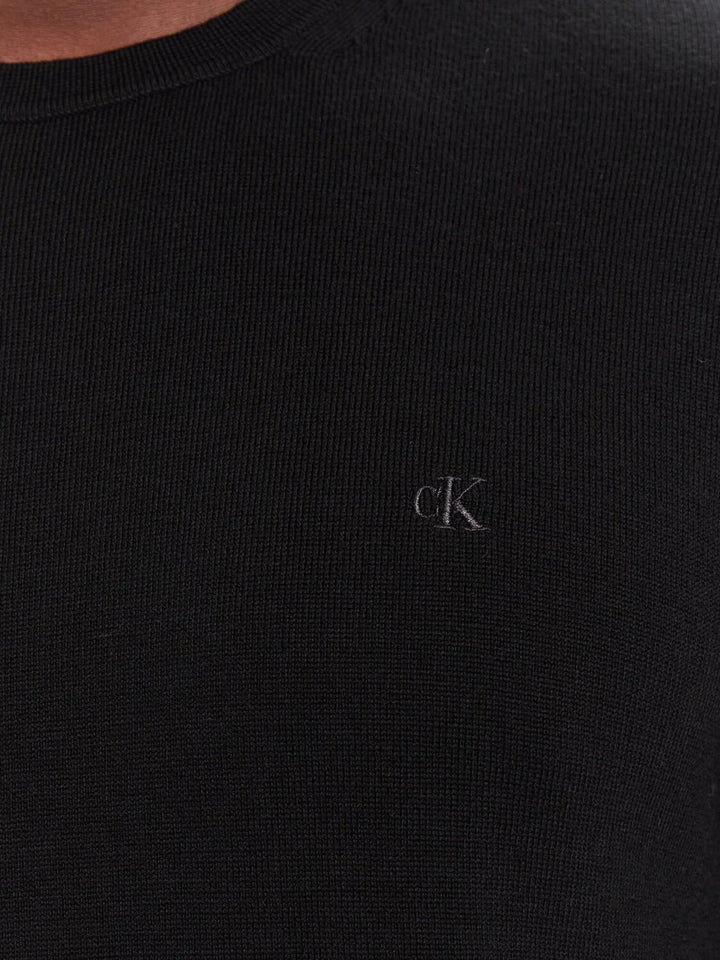 CALVIN KLEIN  Maglione Giro Basic Logo Uomo |  JEK PIT