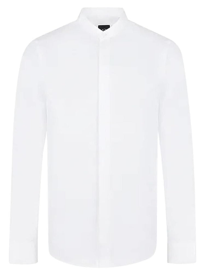 ARMANI EXCHANGE  Camicia Con Collo Coreano Ricamo Uomo |  JEK PIT