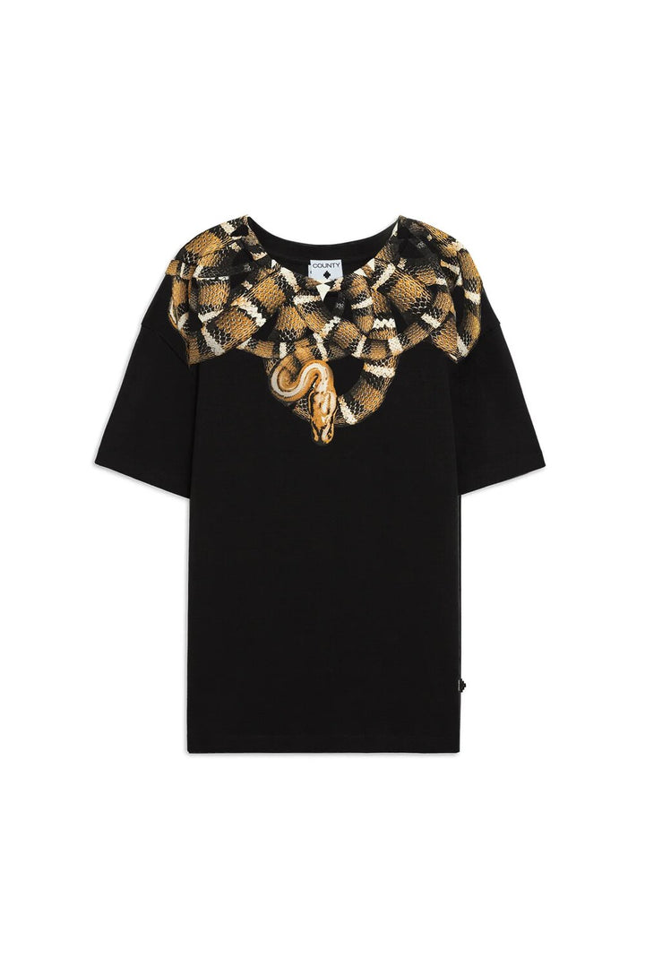 COUNTY OF MILAN - BURLON  t-Shirt Giro Brown Snakes Uomo |  JEK PIT