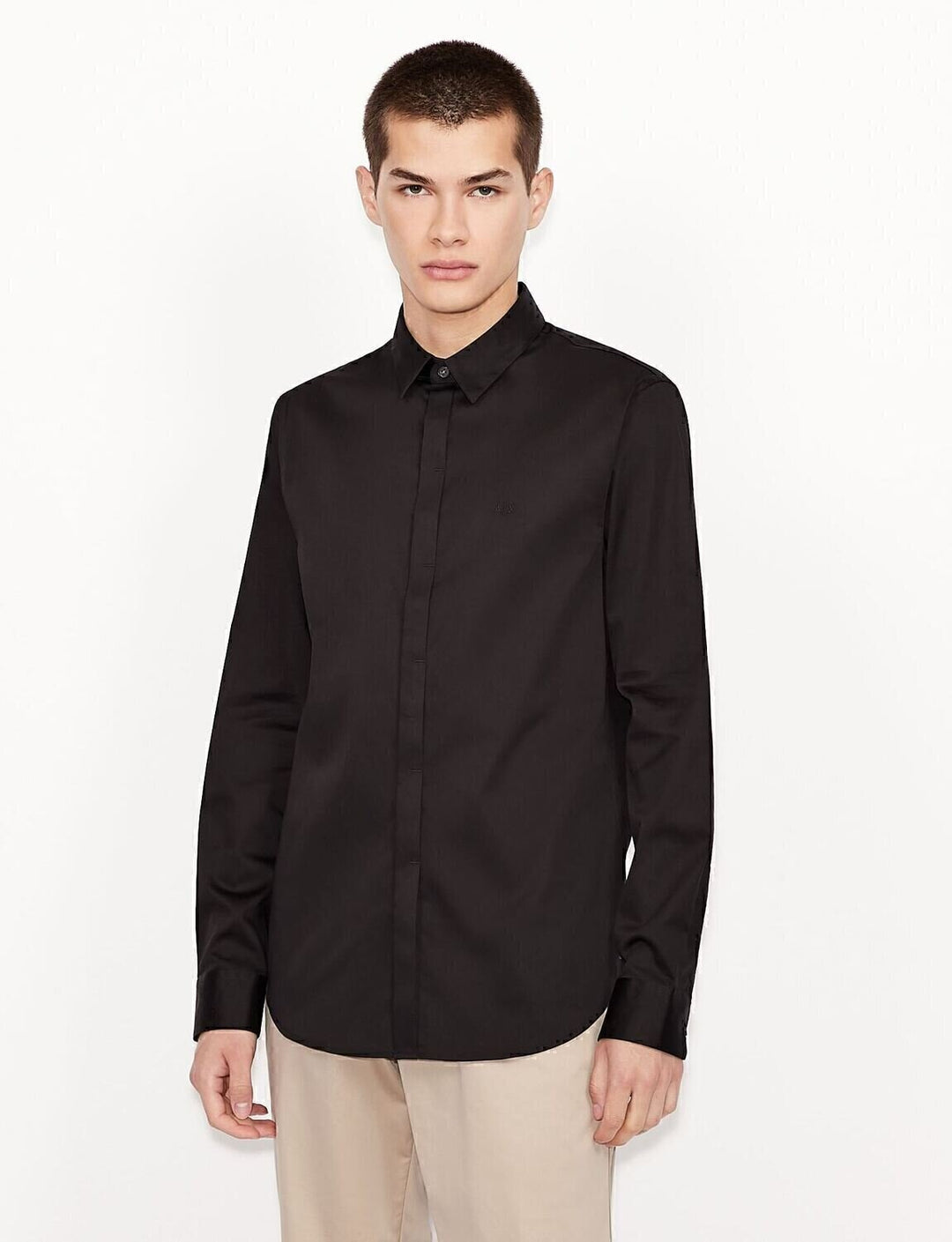 ARMANI EXCHANGE  Camicia Basic Logo Ricamato Uomo |  JEK PIT