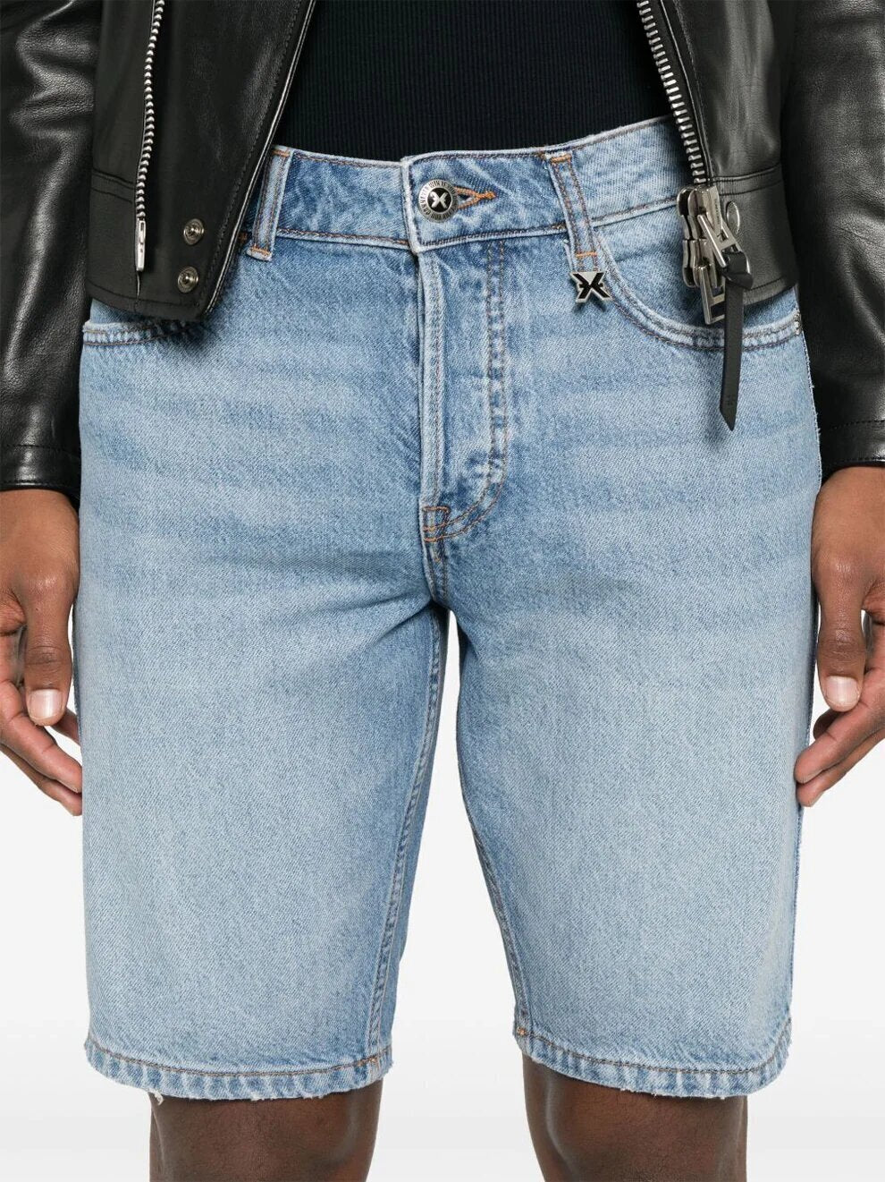 JOHN RICHMOND X  Bermuda Jeans Logo Retro Pc Uomo |  JEK PIT