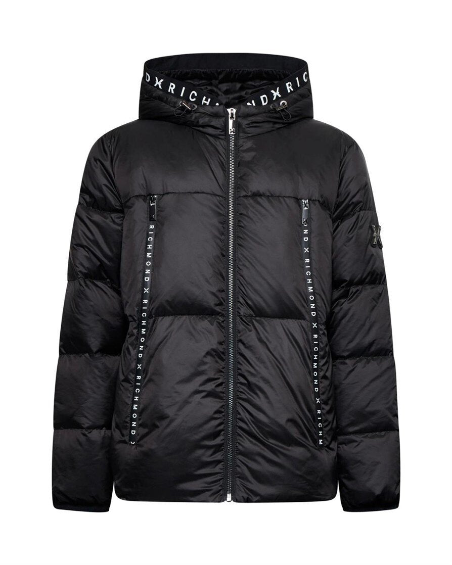JOHN RICHMOND X  Piumino Con Zip Logate e Cappuccio Uomo |  JEK PIT