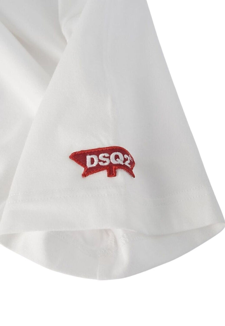 DSQUARED2  Maglia Logo Manica Round Neck Uomo |  JEK PIT