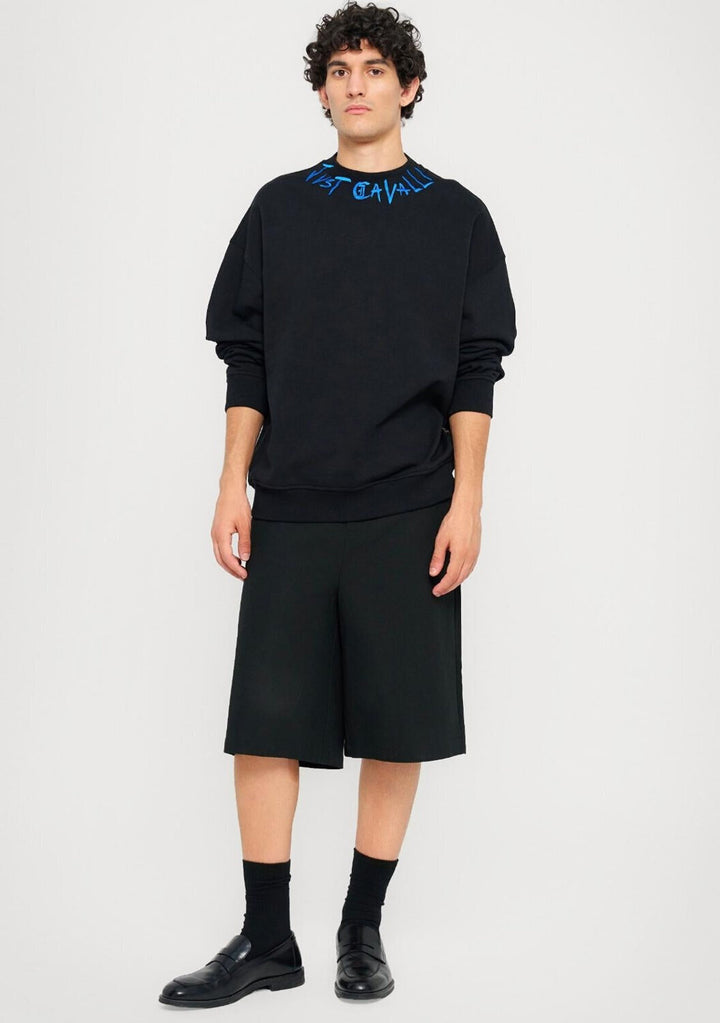 JUST CAVALLI  Felpa Giro Embroider Su Collo Uomo |  JEK PIT