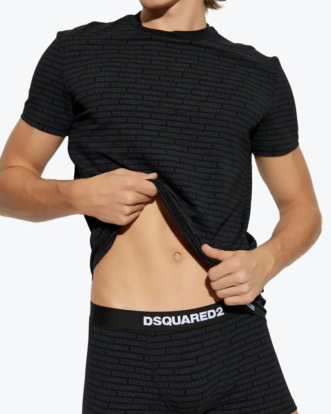 DSQUARED2  Completo t-Shirt e Boxer Allover Uomo |  JEK PIT