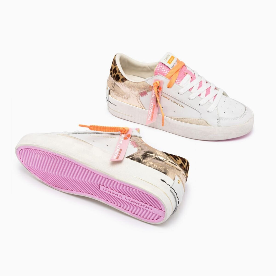 CRIME LONDON  Sneakers Bicolor Con Patch Maculata Donna |  JEK PIT