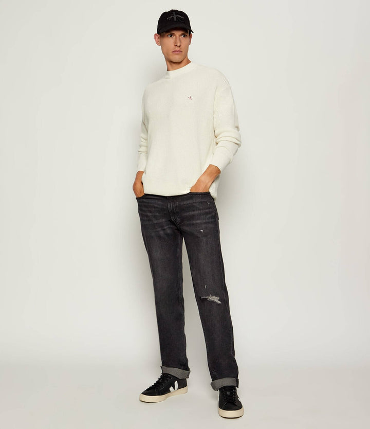 CALVIN KLEIN  Maglione Girocollo Nido D`ape Uomo |  JEK PIT