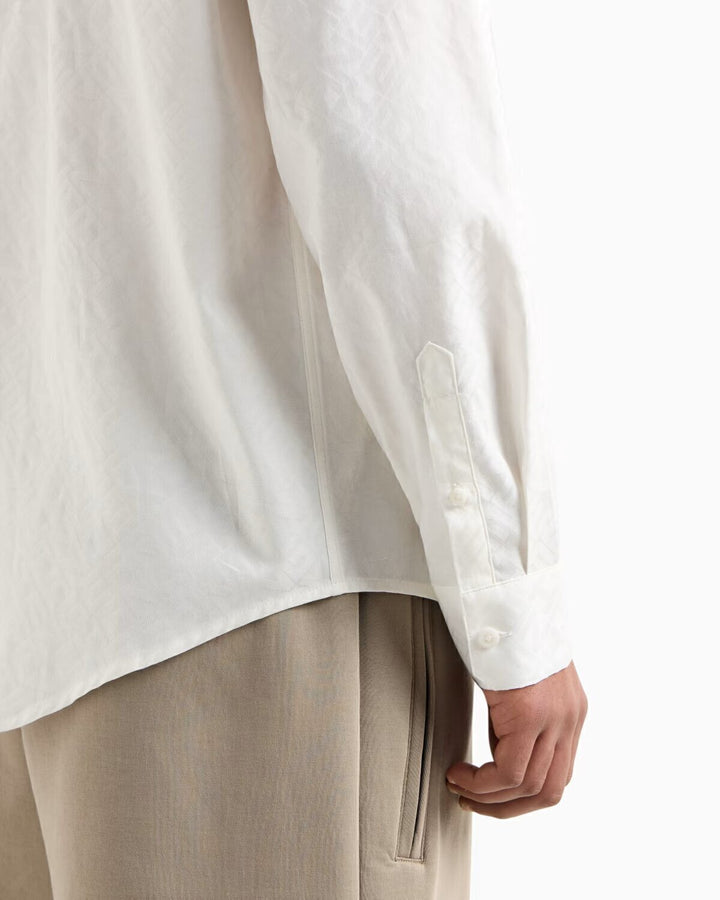 Camicia Logo Allover Su Tinta Gr Uomo - JEK PIT