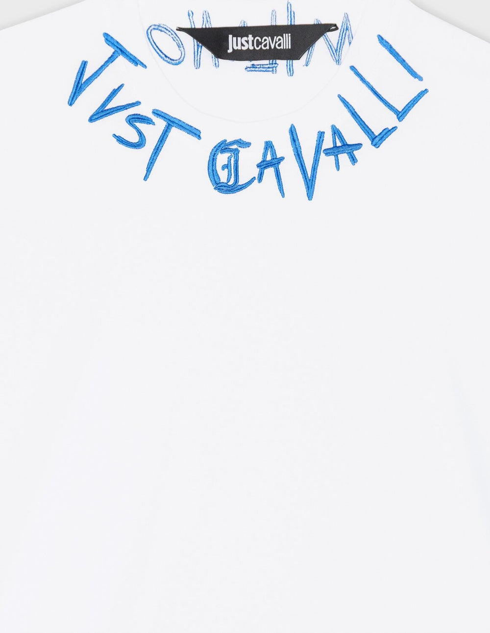 JUST CAVALLI  t-Shirt Con Ricamo Su Collo Uomo |  JEK PIT