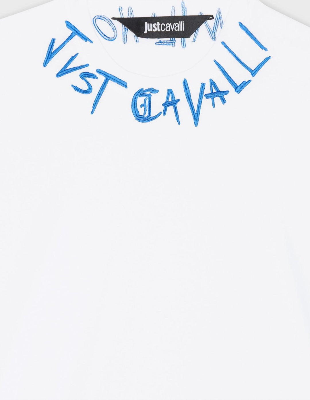 JUST CAVALLI  t-Shirt Con Ricamo Su Collo Uomo |  JEK PIT