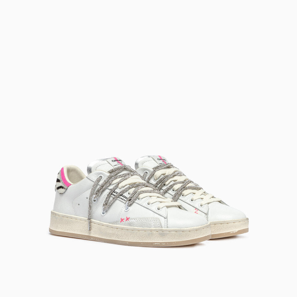 CRIME LONDON  Sneakers Patch Leop. e Lacci Argent. Donna |  JEK PIT