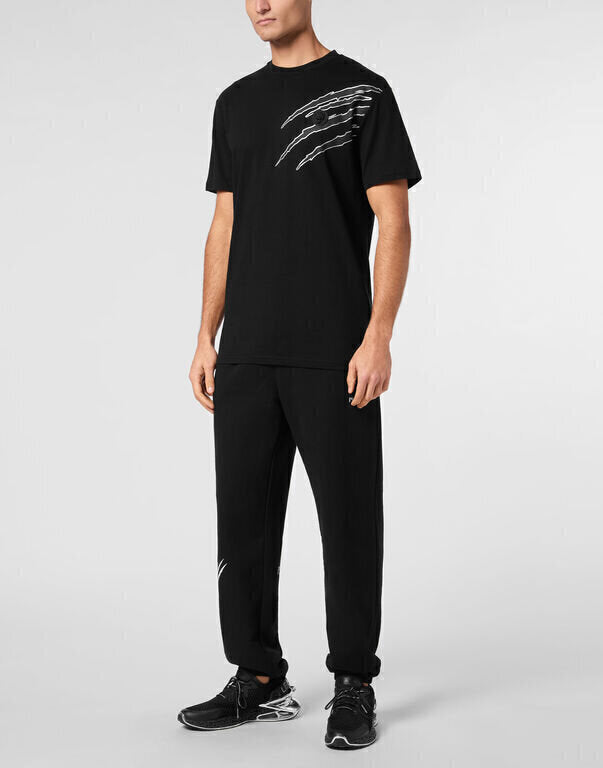 PLEIN SPORT  t-Shirt Round Neck Logo Fronte-Retro Uomo |  JEK PIT