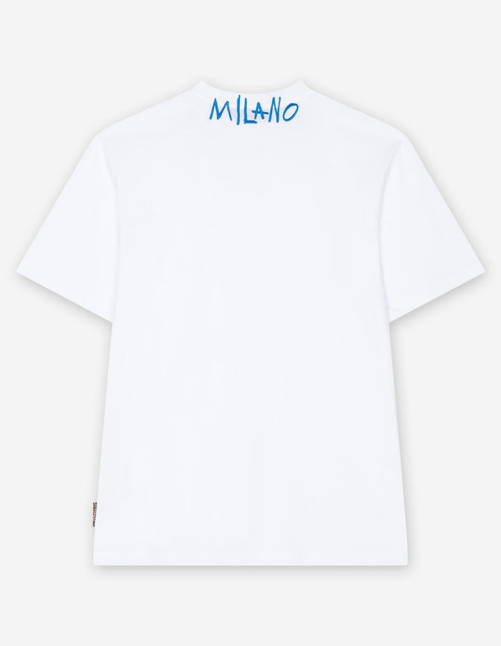 JUST CAVALLI  t-Shirt Con Ricamo Su Collo Uomo |  JEK PIT