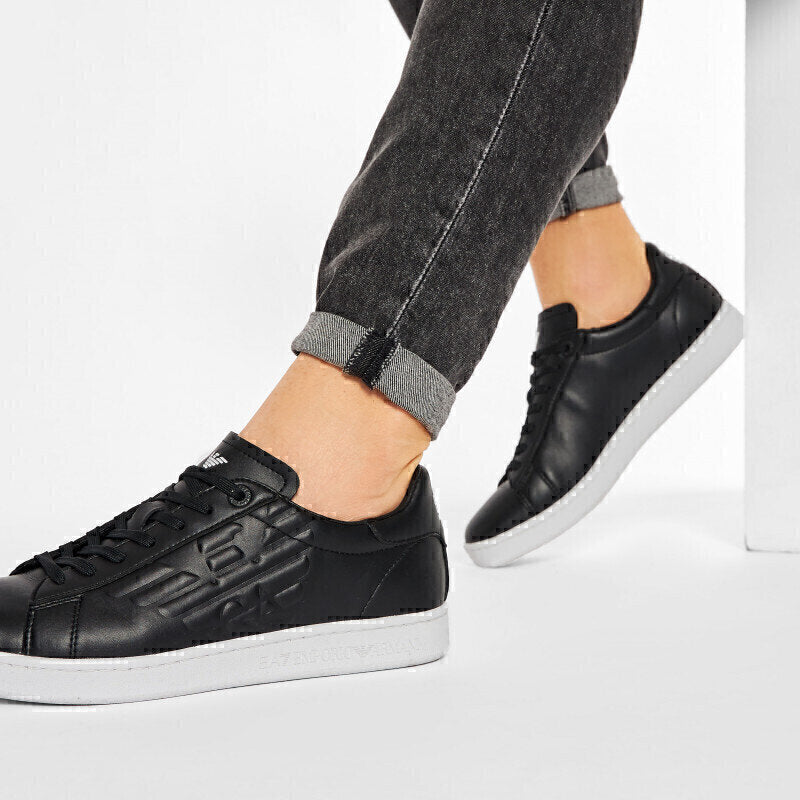 EMPORIO ARMANI EA7  Sneakers Nera Para Bian Uomo |  JEK PIT