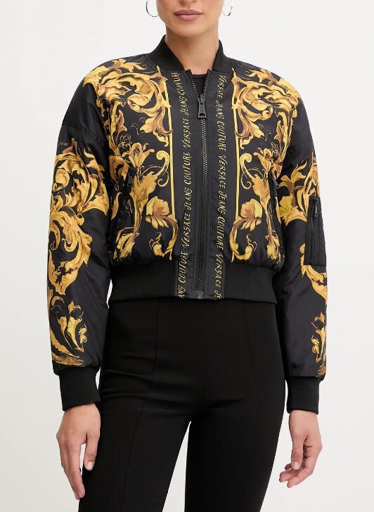 VERSACE JEANS  Bomber Reversibile Baroque Print Donna |  JEK PIT