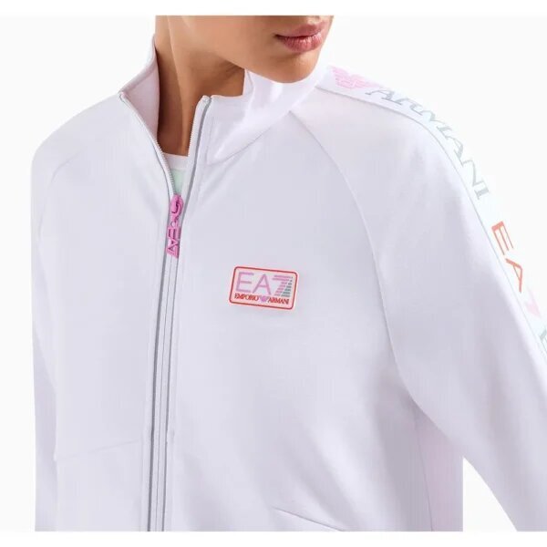 EMPORIO ARMANI EA7  Felpa Ace Fullzip Logo Gomma Donna |  JEK PIT