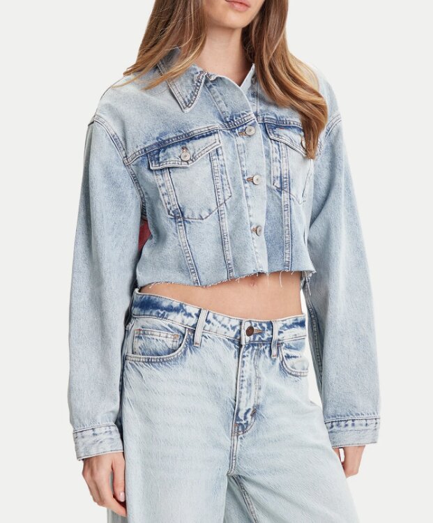 TOMMY JEANS  Giubbino In Jeans Croppo Trckr Jkt Donna |  JEK PIT