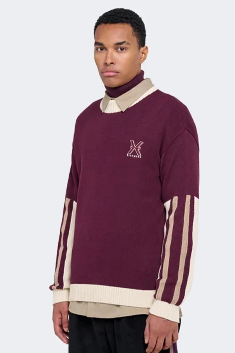 JOHN RICHMOND X  Maglione Lupetto Bicolor Logo Ricamato Uomo |  JEK PIT
