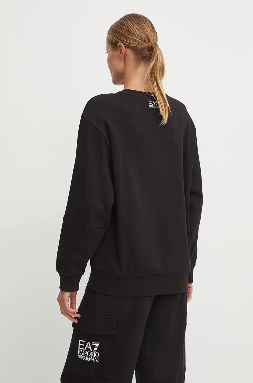 EMPORIO ARMANI EA7  Felpa Giro Logo Centrale Gr Donna |  JEK PIT
