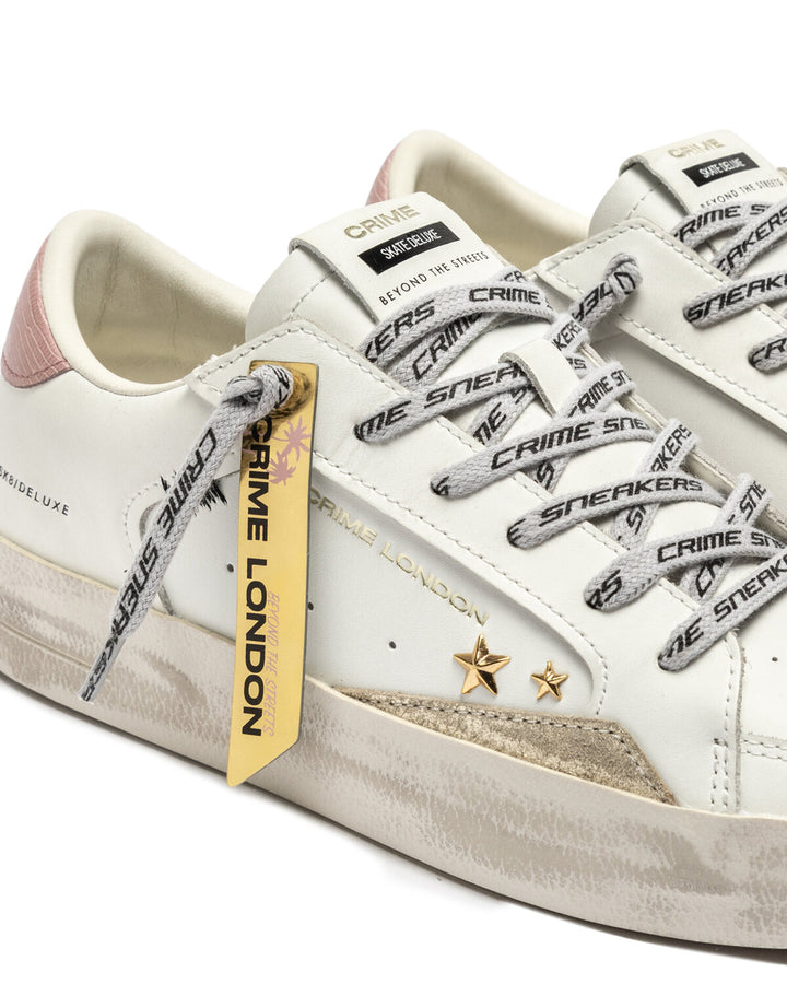 CRIME LONDON  Sneakers Lacci Logati Gold Patch Donna |  JEK PIT