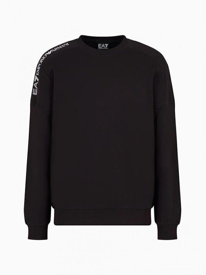 EMPORIO ARMANI EA7  Felpa Giro Logo Spalla Uomo |  JEK PIT