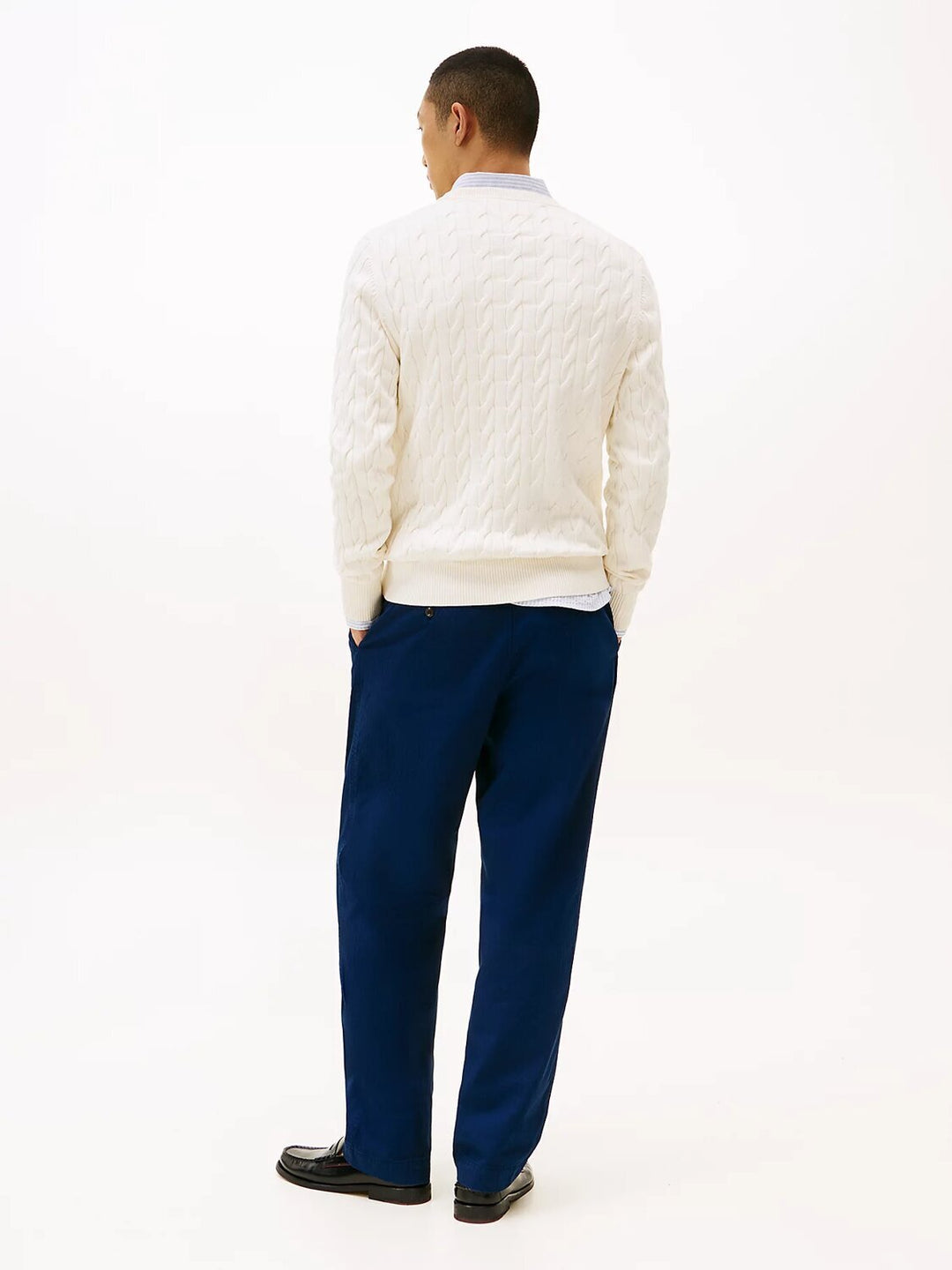 TOMMY HILFIGER  Maglione Giro Intrecciato Cable Uomo |  JEK PIT