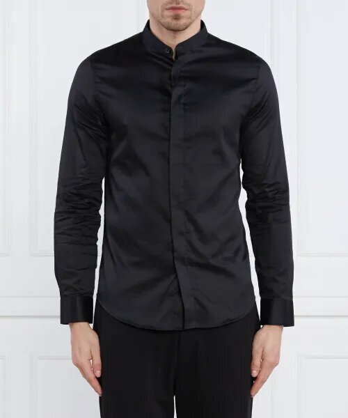 ARMANI EXCHANGE  Camicia Con Collo Coreano Ricamo Uomo |  JEK PIT