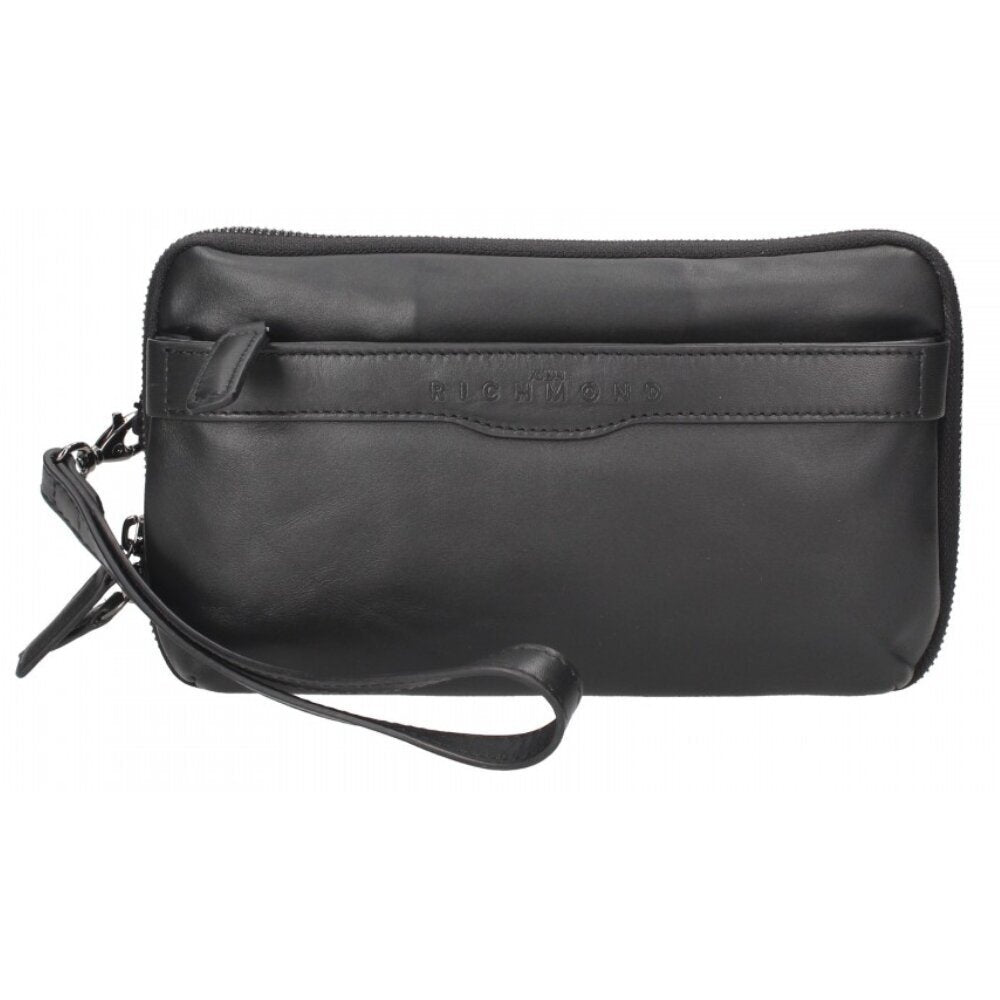 JOHN RICHMOND  Pouch Pelle Con 3 Zip Uomo |  JEK PIT