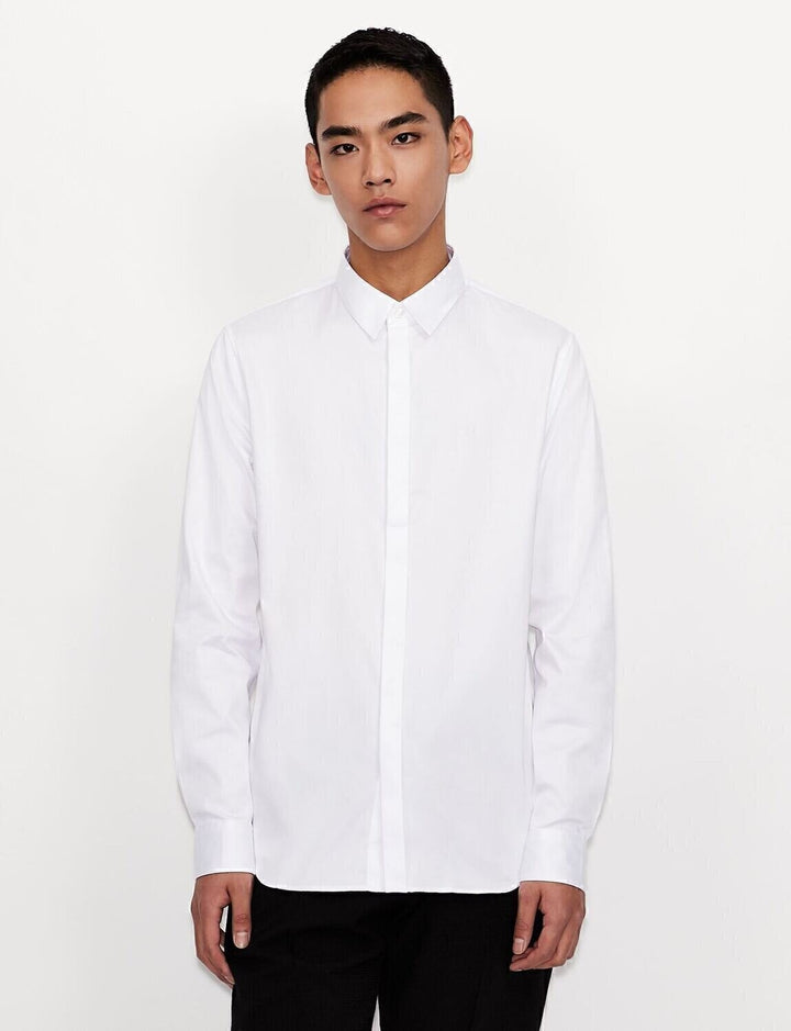 ARMANI EXCHANGE  Camicia Basic Logo Ricamato Uomo |  JEK PIT